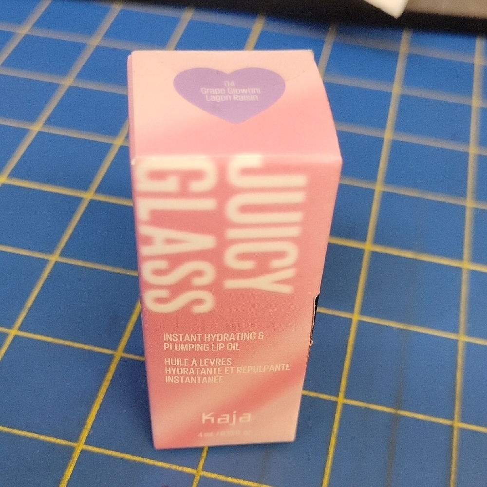 Kaja Juicy Glass Lip Oil 04 Grape Glowtini Lagoon Raisen 4ml New Sealed Box